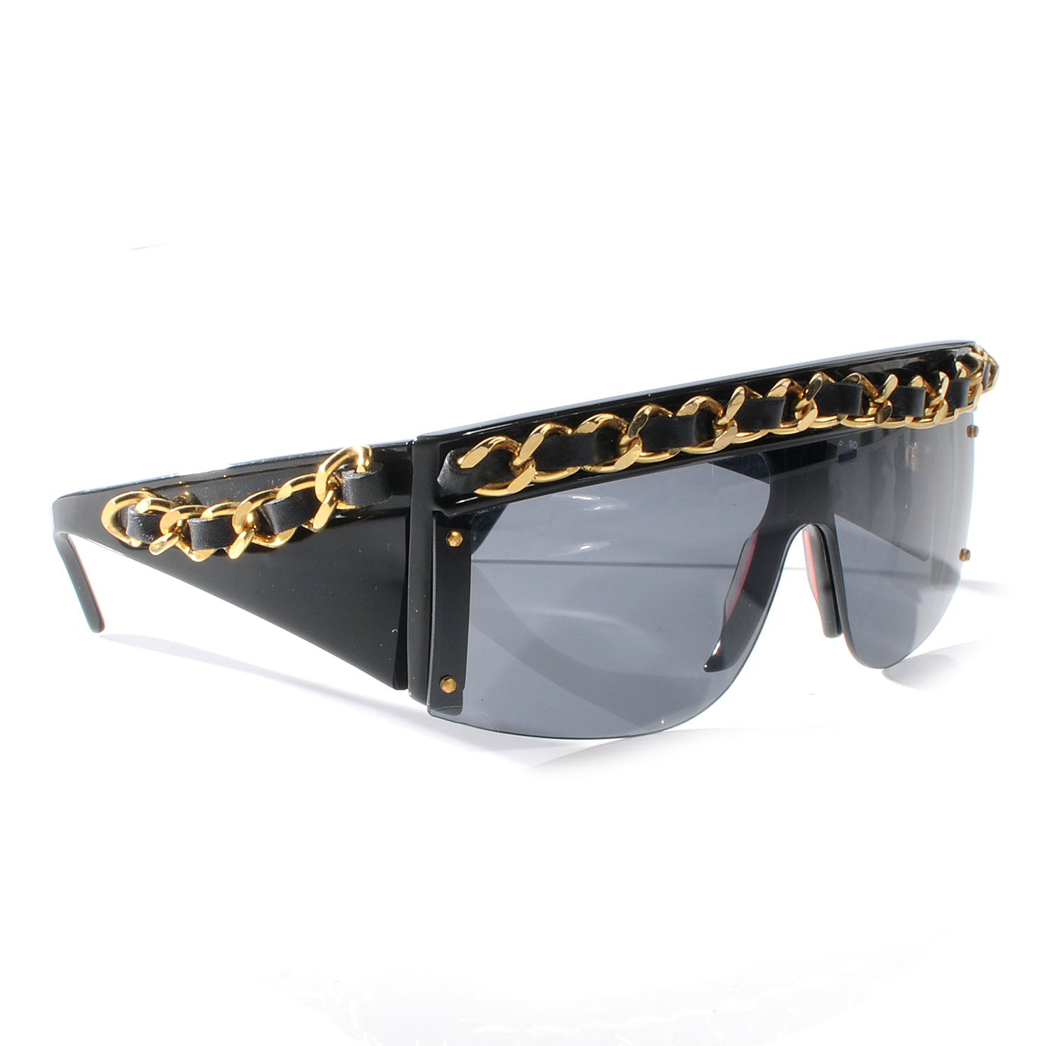 Chanel Chain Sunglasses 0026 Black 3 of 5