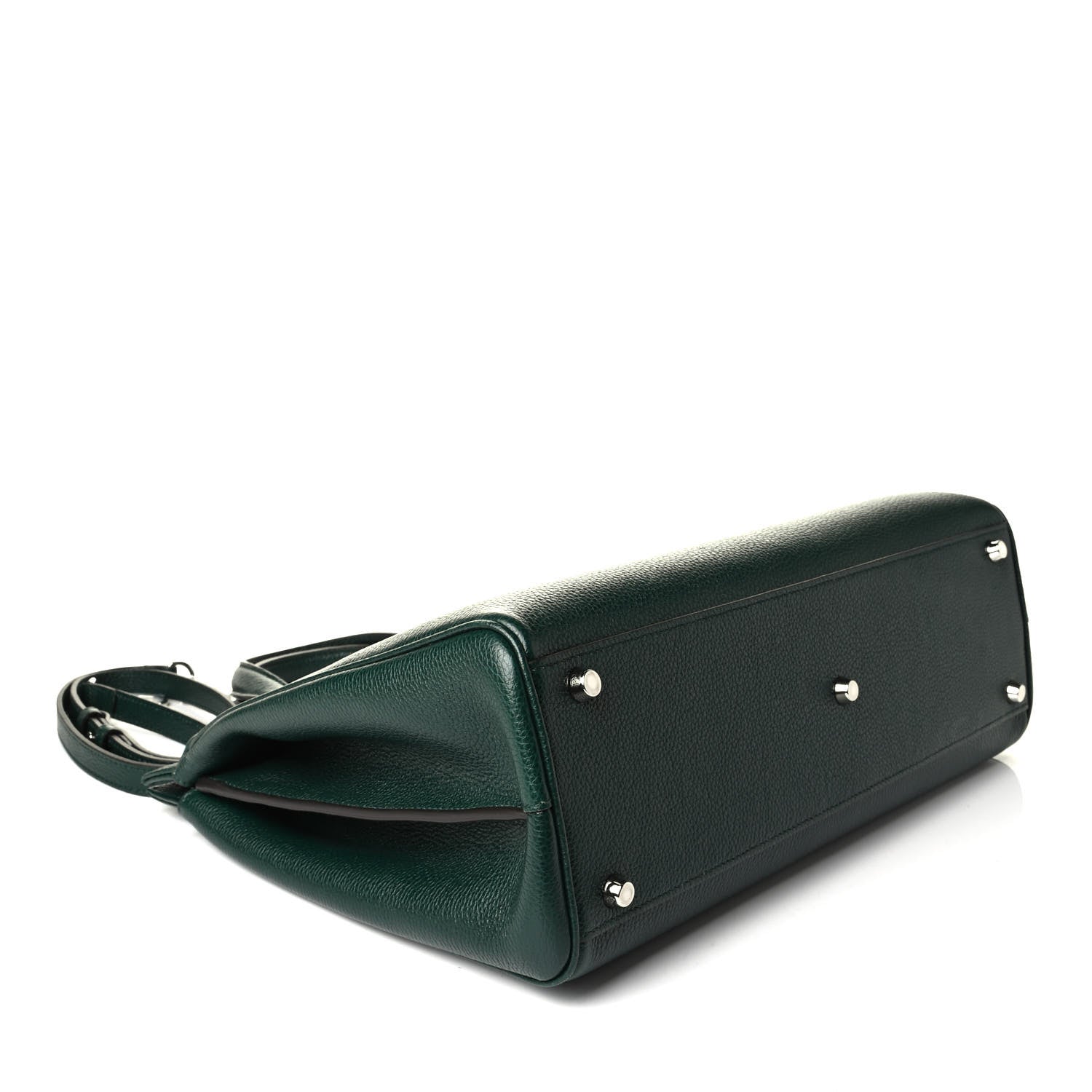 Gucci Grainy Calfskin Medium Zumi Top Handle Bag Vintage Green 3 of 7
