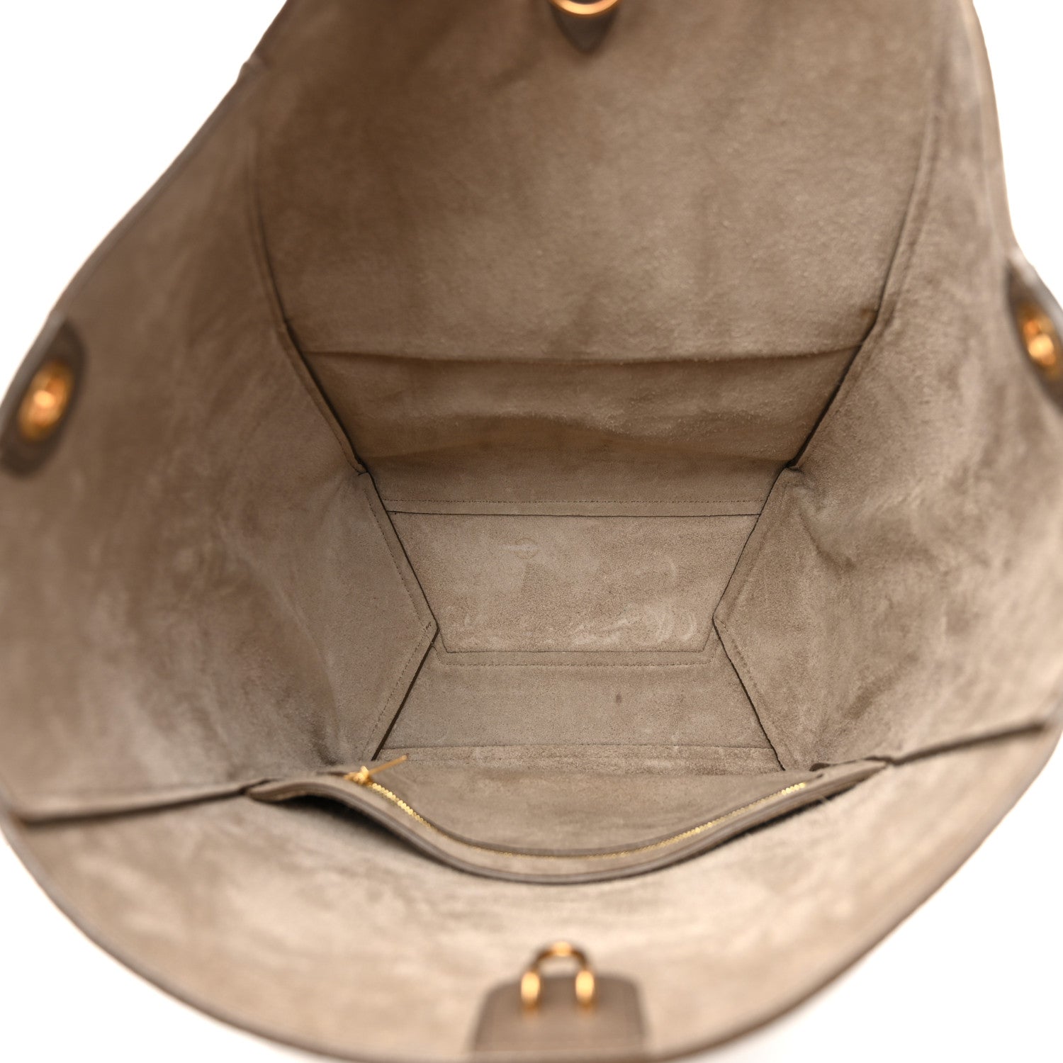 Celine Soft Grained Calfskin Sangle Bucket Bag Taupe 5 of 14