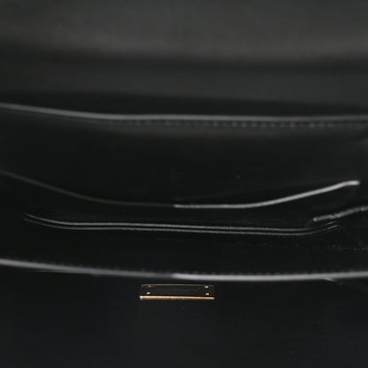 Bottega Veneta Calfskin Mount Envelope Bag Black 5 of 9