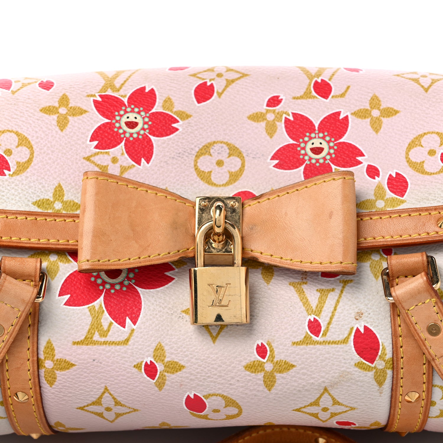 Louis Vuitton Monogram Cherry Blossom Papillon Red Creme 12 of 14