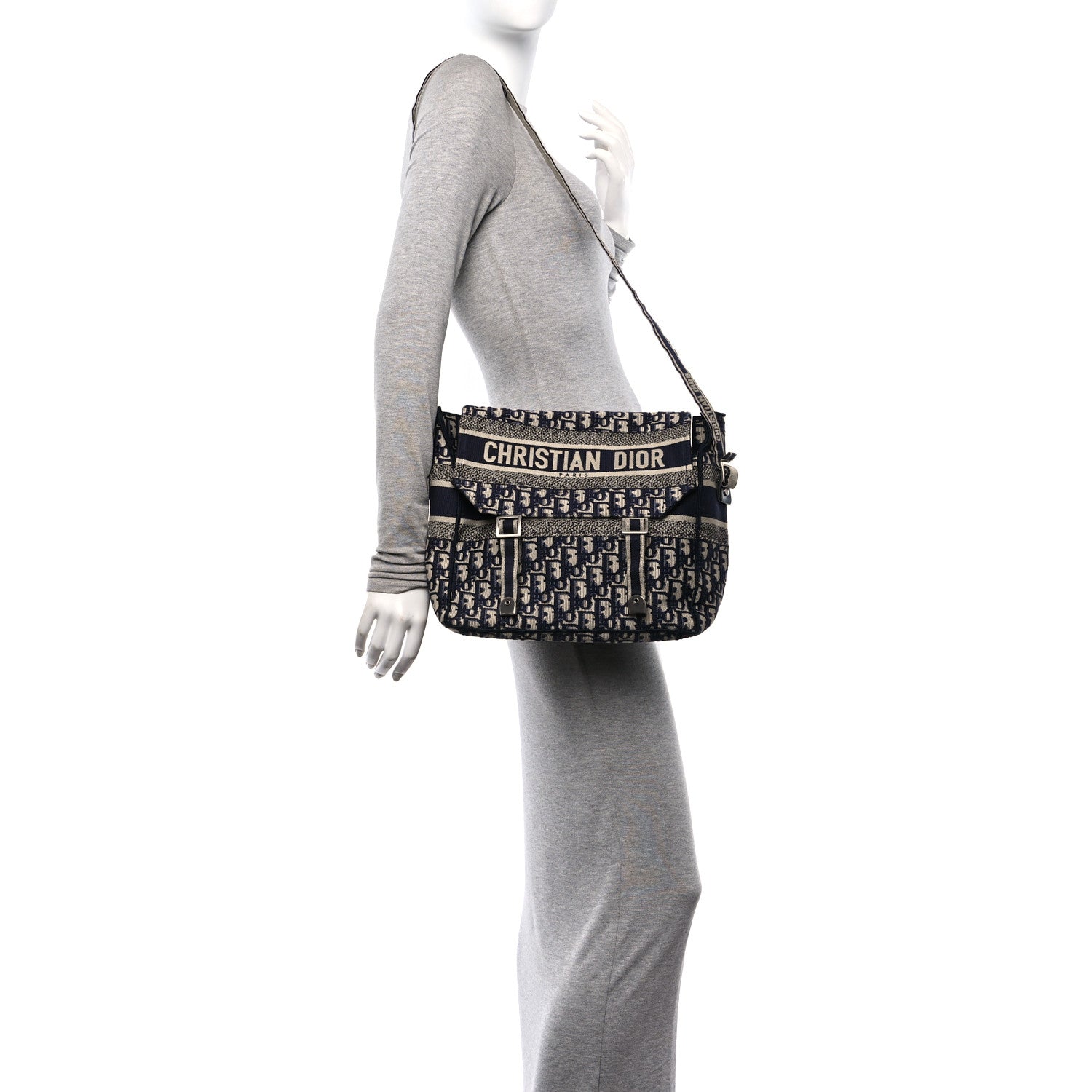Christian Dior Oblique Medium Diorcamp Messenger Blue 2 of 9