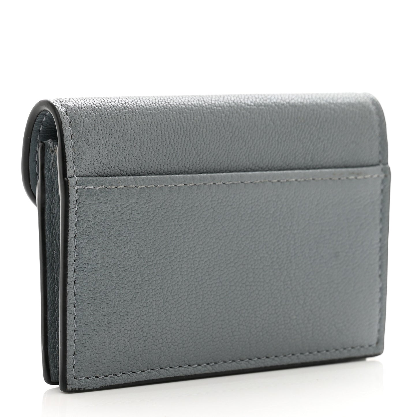 Goatskin Saddle Card Holder Sky Blue