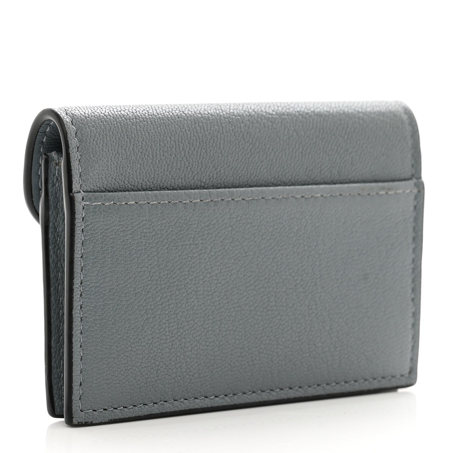 Christian Dior Goatskin Saddle Card Holder Sky Blue 3 of 7
