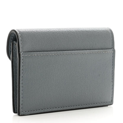 Christian Dior Goatskin Saddle Card Holder Sky Blue 3 of 7