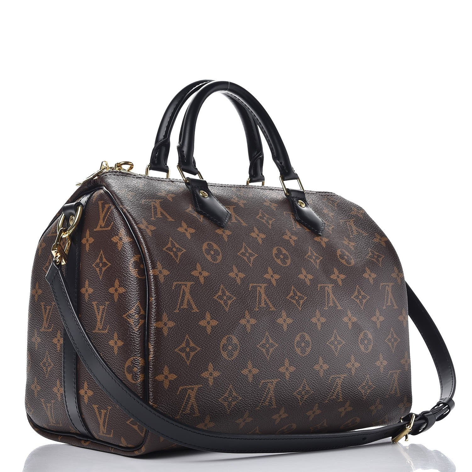 Louis Vuitton Monogram My World Tour Speedy Bandouliere 30 Black 4 of 8
