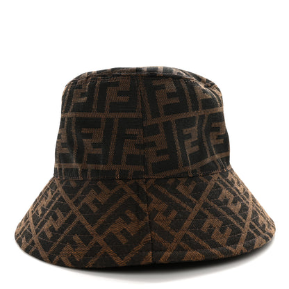 Fendi Technical Fabric FF Reversible Bucket Hat Tobacco Beige 3 of 7