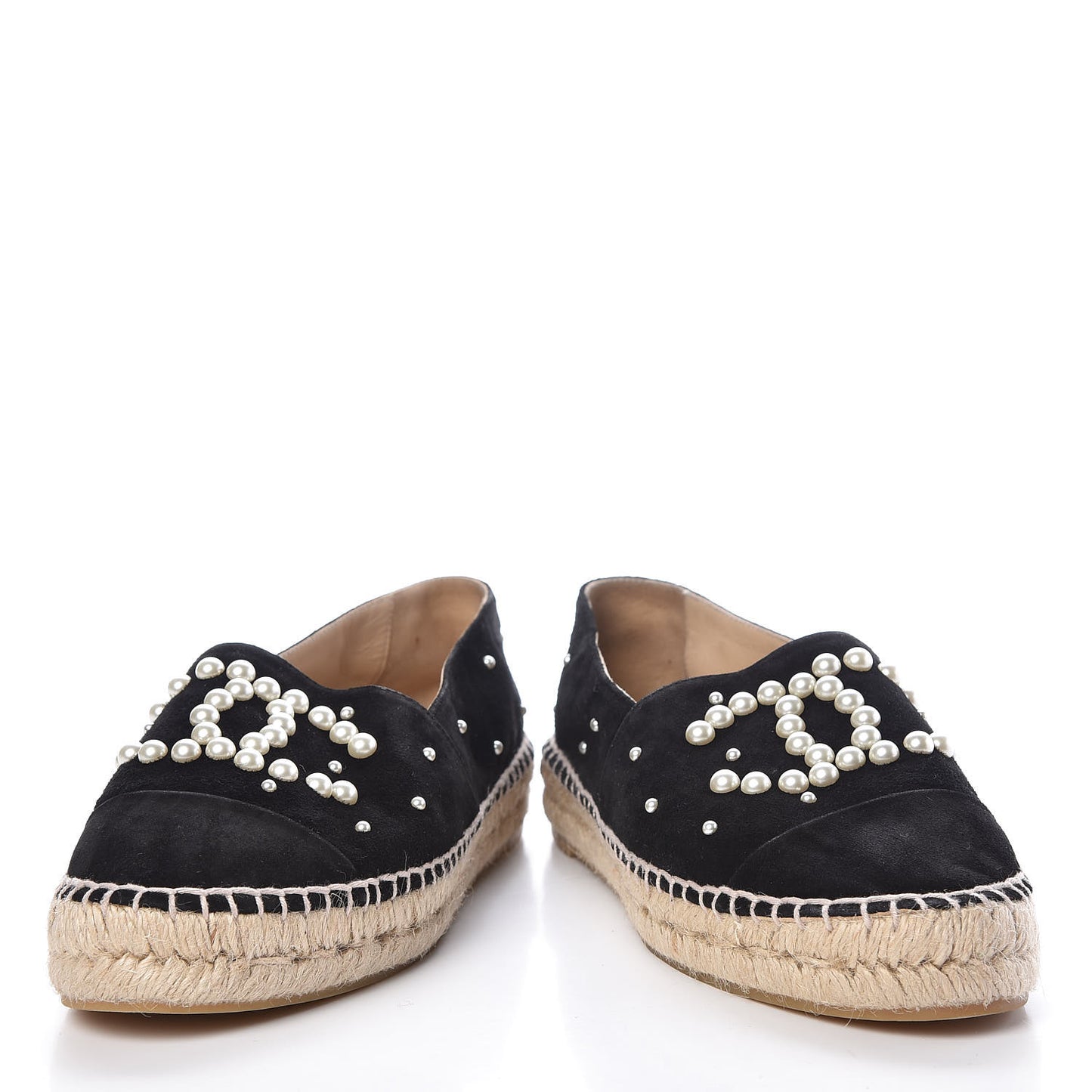 Suede Pearl CC Espadrilles 37 Black