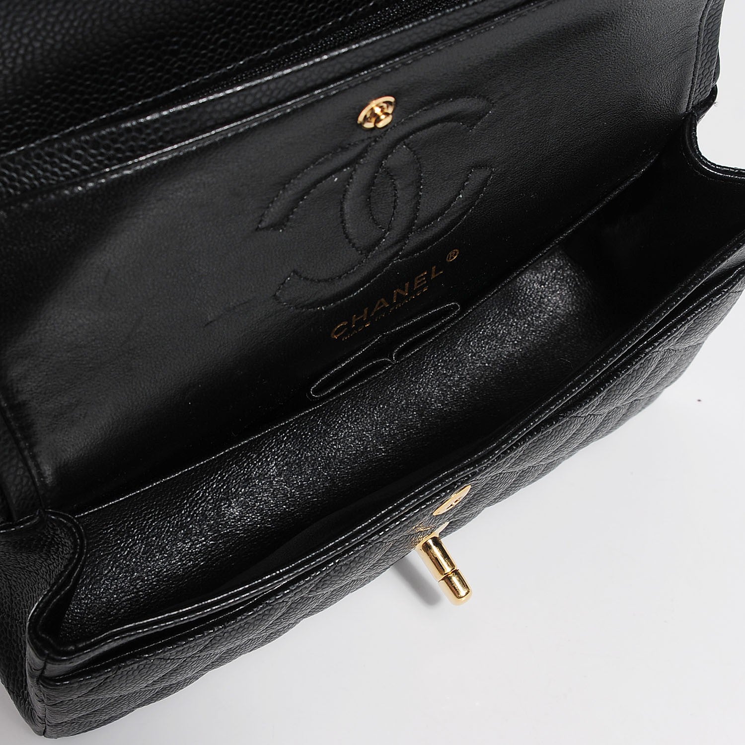 Chanel Caviar Quilted Small Double Flap Black 5 of 9