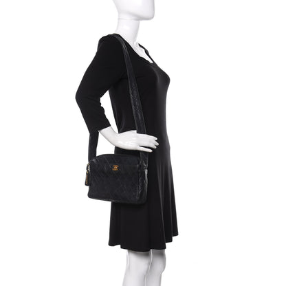 Chanel Lambskin Quilted CC Shoulder Bag Navy 2 of 19