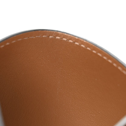 Celine Triomphe Canvas Card Holder Tan 9 of 10