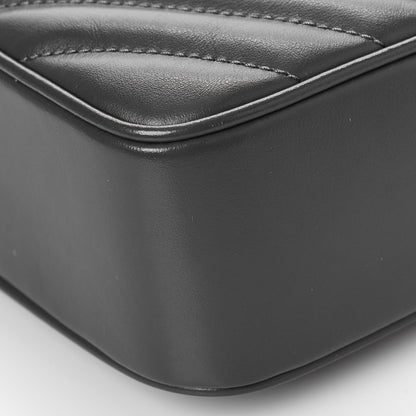 Saint Laurent Calfskin Matelasse Monogram Lou Camera Bag Storm 8 of 8