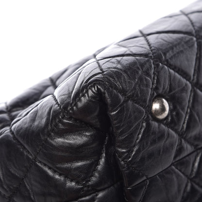 Chanel Aged Calfskin Reissue 2.55 Tote Black 12 of 13