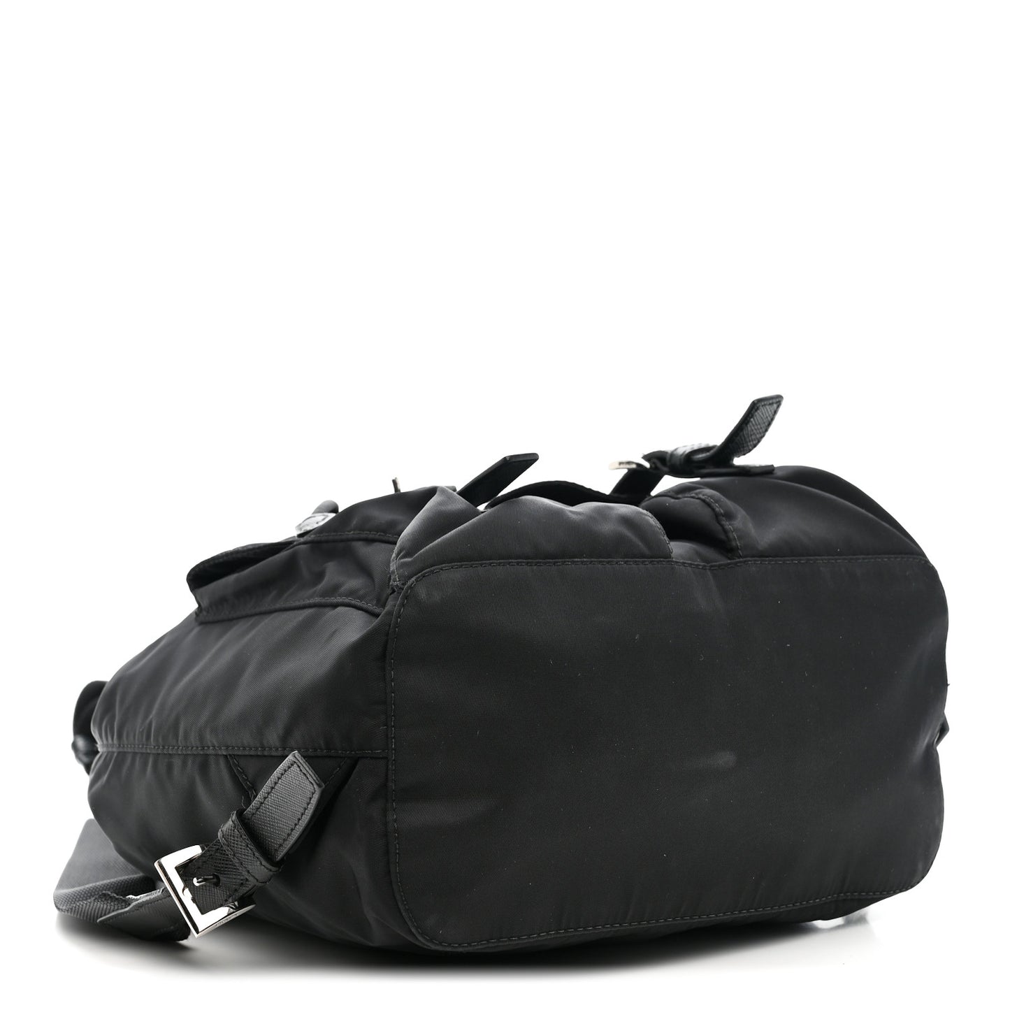 Tessuto Nylon Saffiano Small Backpack Black