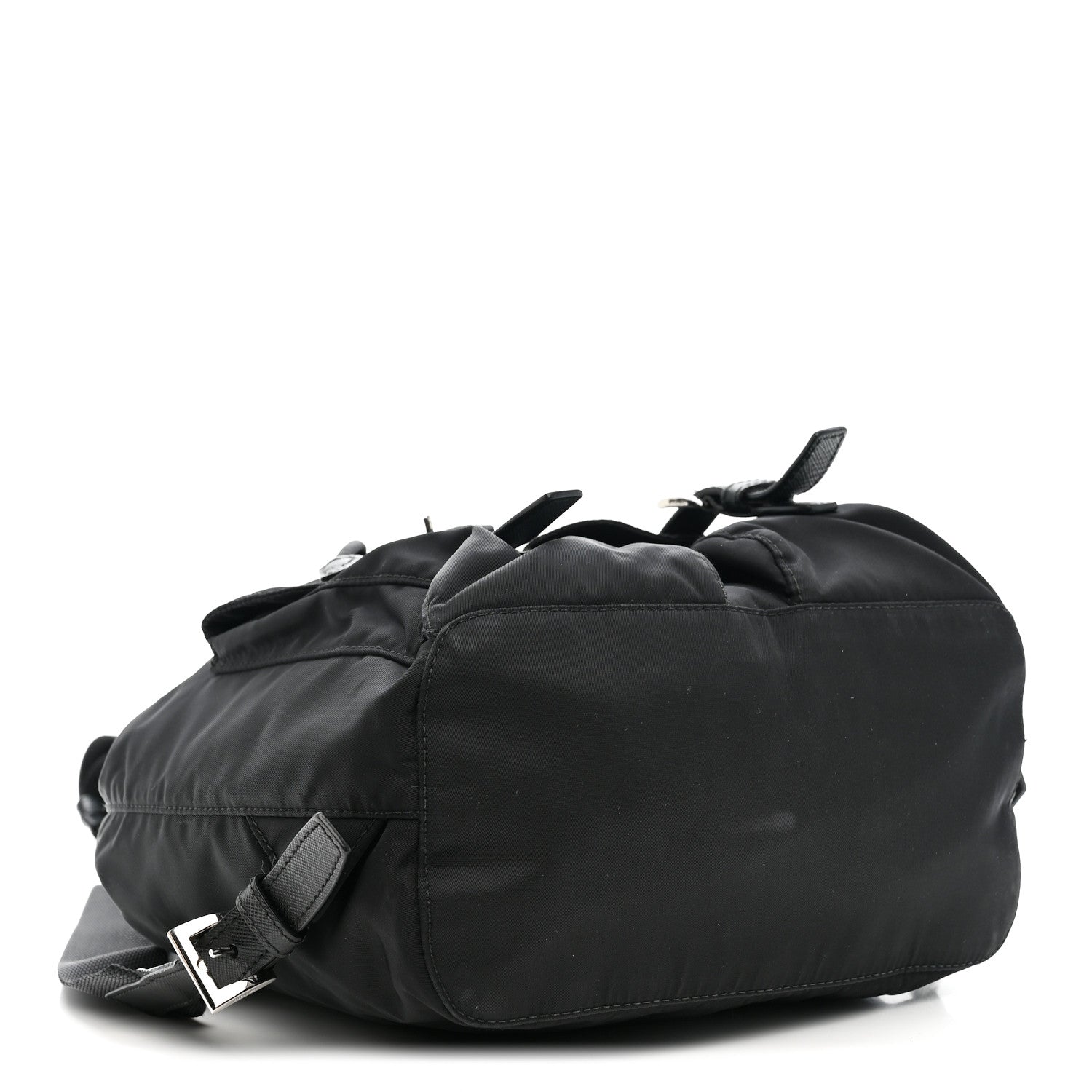 Prada Tessuto Nylon Saffiano Small Backpack Black 4 of 12