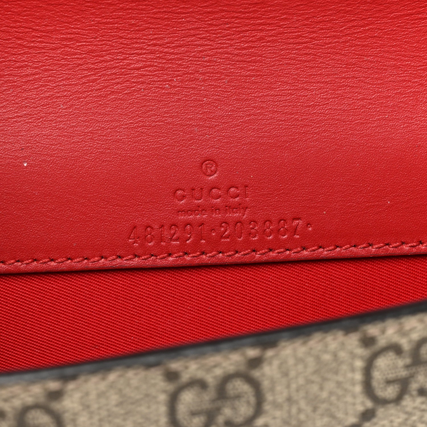 Gucci GG Supreme Monogram Mini Cherry Chain Bag 5 of 8
