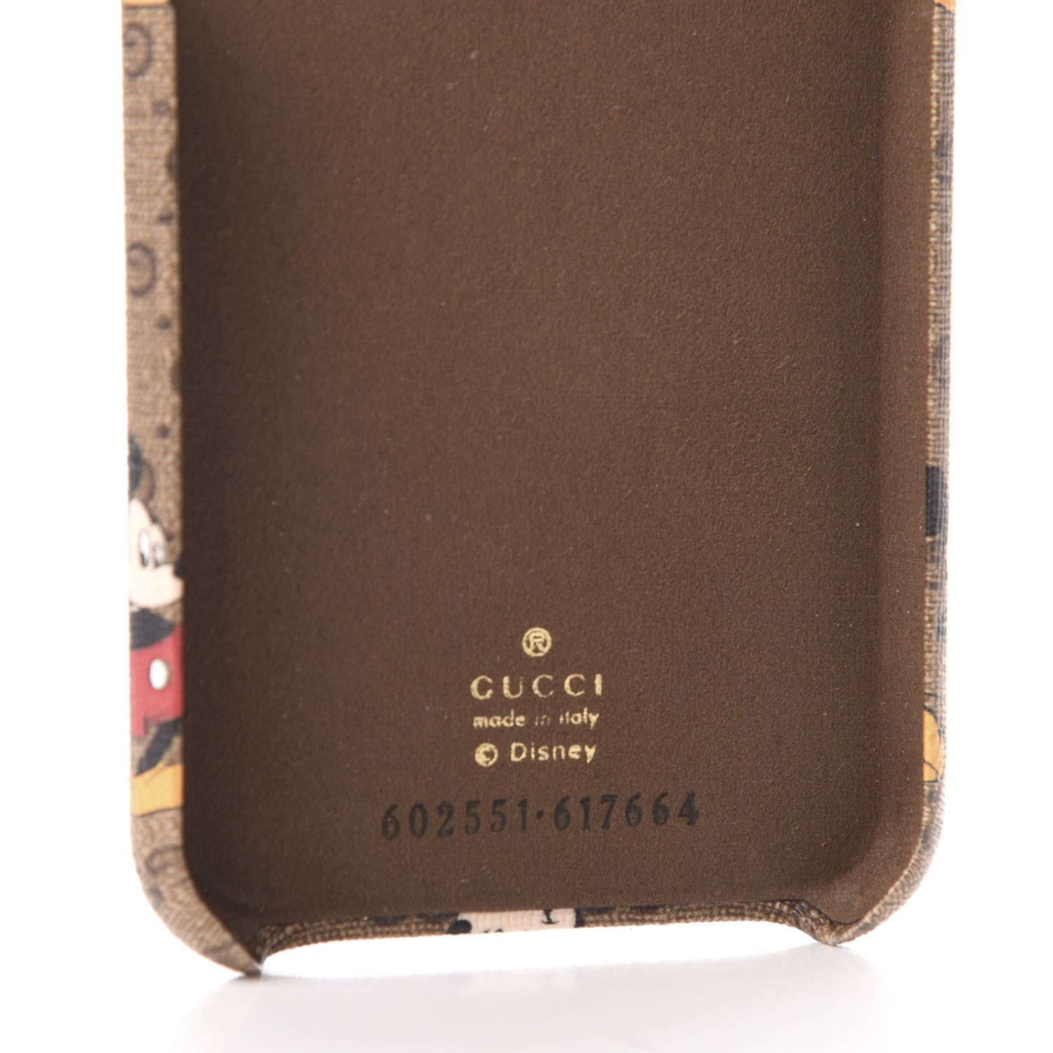 Gucci X DISNEY Mini Vintage GG Supreme Monogram Mickey Mouse iPhone X/XS Case Beige Vintage Sun Oil 6 of 6
