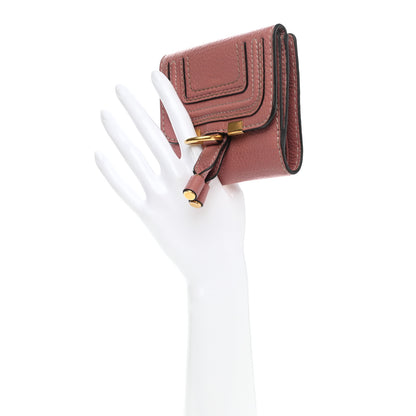 Chloe Grained Calfskin Marcie Square Wallet Pink 2 of 11