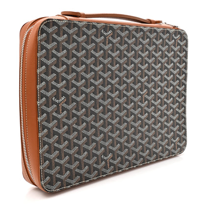 Goyard Goyardine Universal Companion Portfolio Black Gold 3 of 8