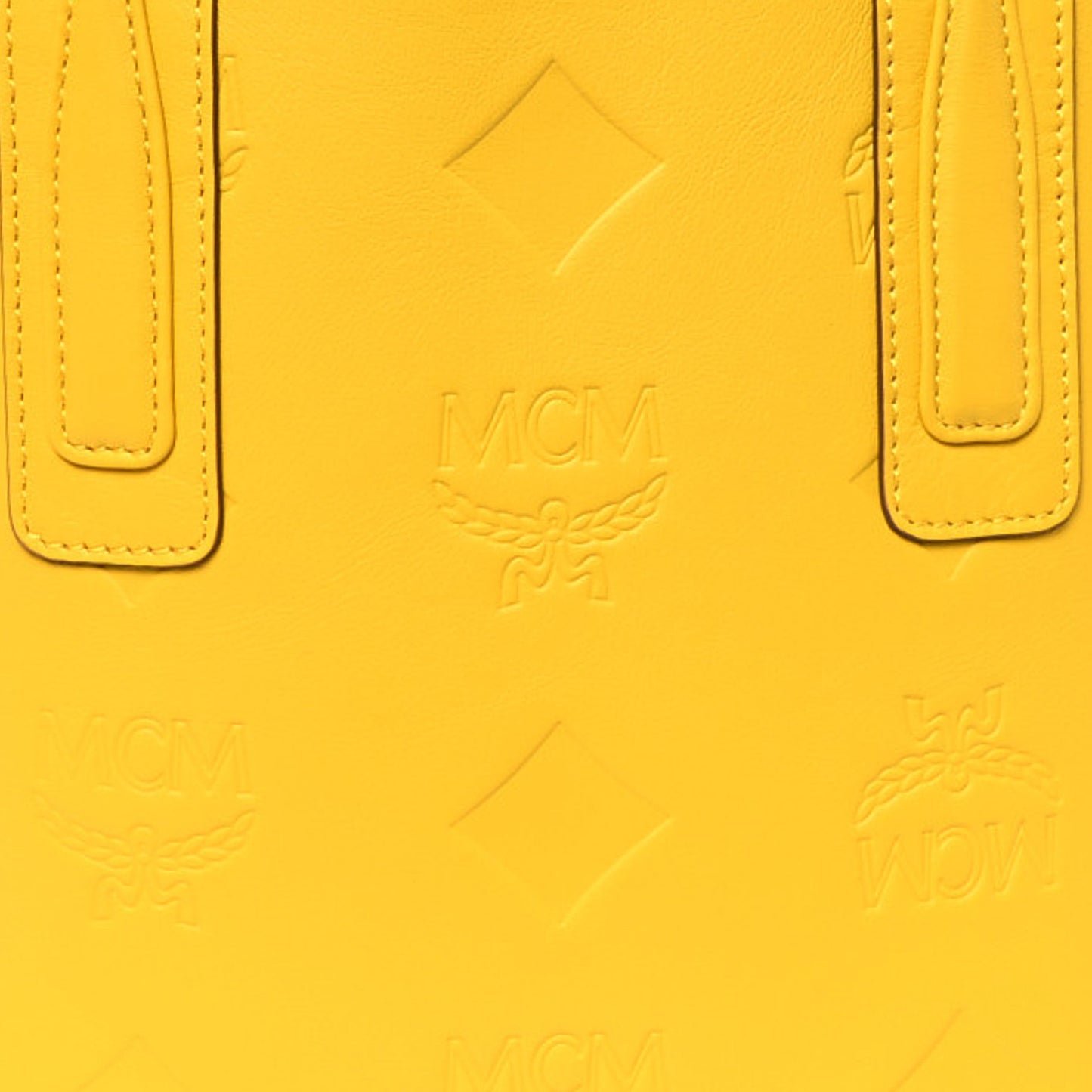 Calfskin Maxi Monogram Mini Liz Tote Old Gold