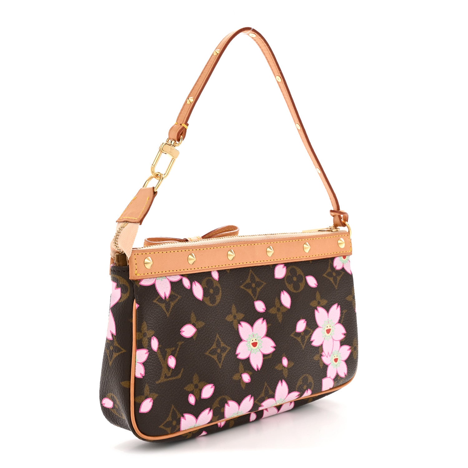 Louis Vuitton Monogram Cherry Blossom Pochette Accessories Brown 3 of 11