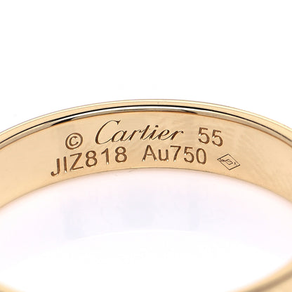 Cartier 18K Yellow Gold 3.5mm LOVE Wedding Band Ring 55 7.25 7 of 8