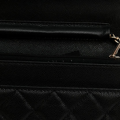 Chanel Caviar Quilted Wallet On Chain WOC Black 12 of 12