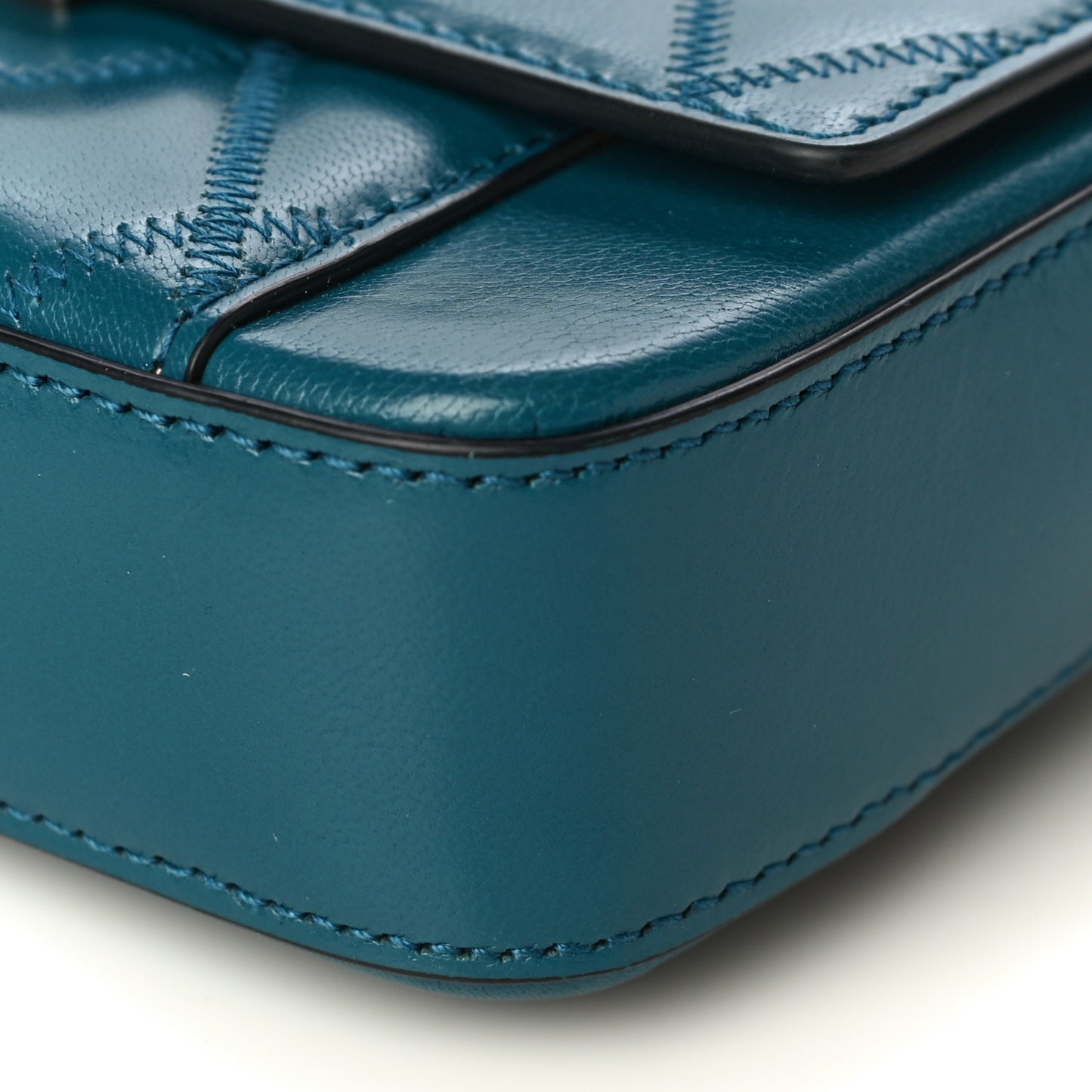 Goatskin Quilted GV3 Mini Pocket Convertible Bag Blue