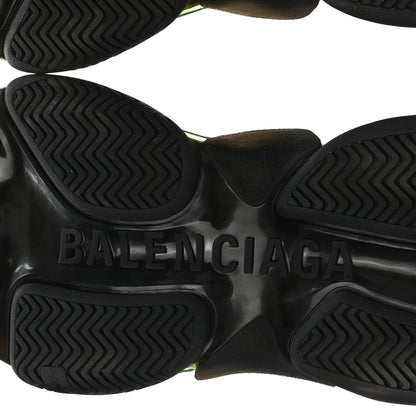 Balenciaga Fabric Mesh Clear Sole Mens Triple S Sneakers 42 Black Yellow Fluo 6 of 9