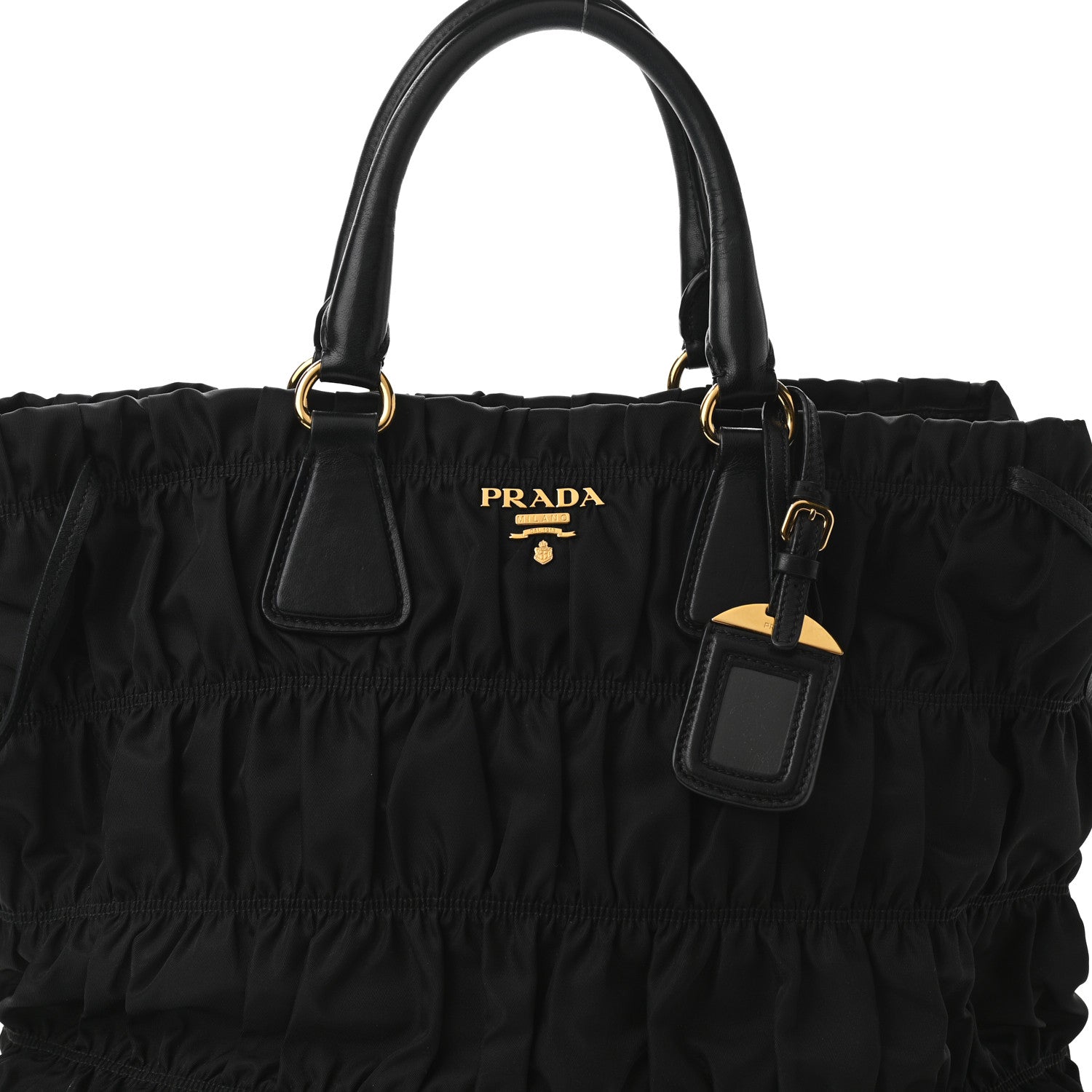 Prada Tessuto Nylon Gaufre Tote Black 7 of 11
