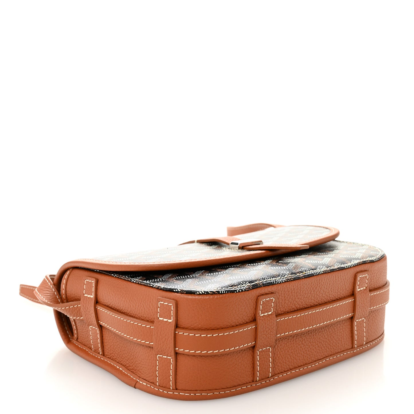 Goyardine Belvedere II PM Messenger Bag Black Gold