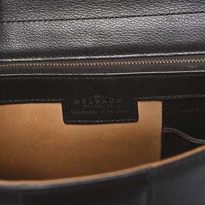 Delvaux Grained Calfskin MM Brillant Satchel Brown 6 of 9