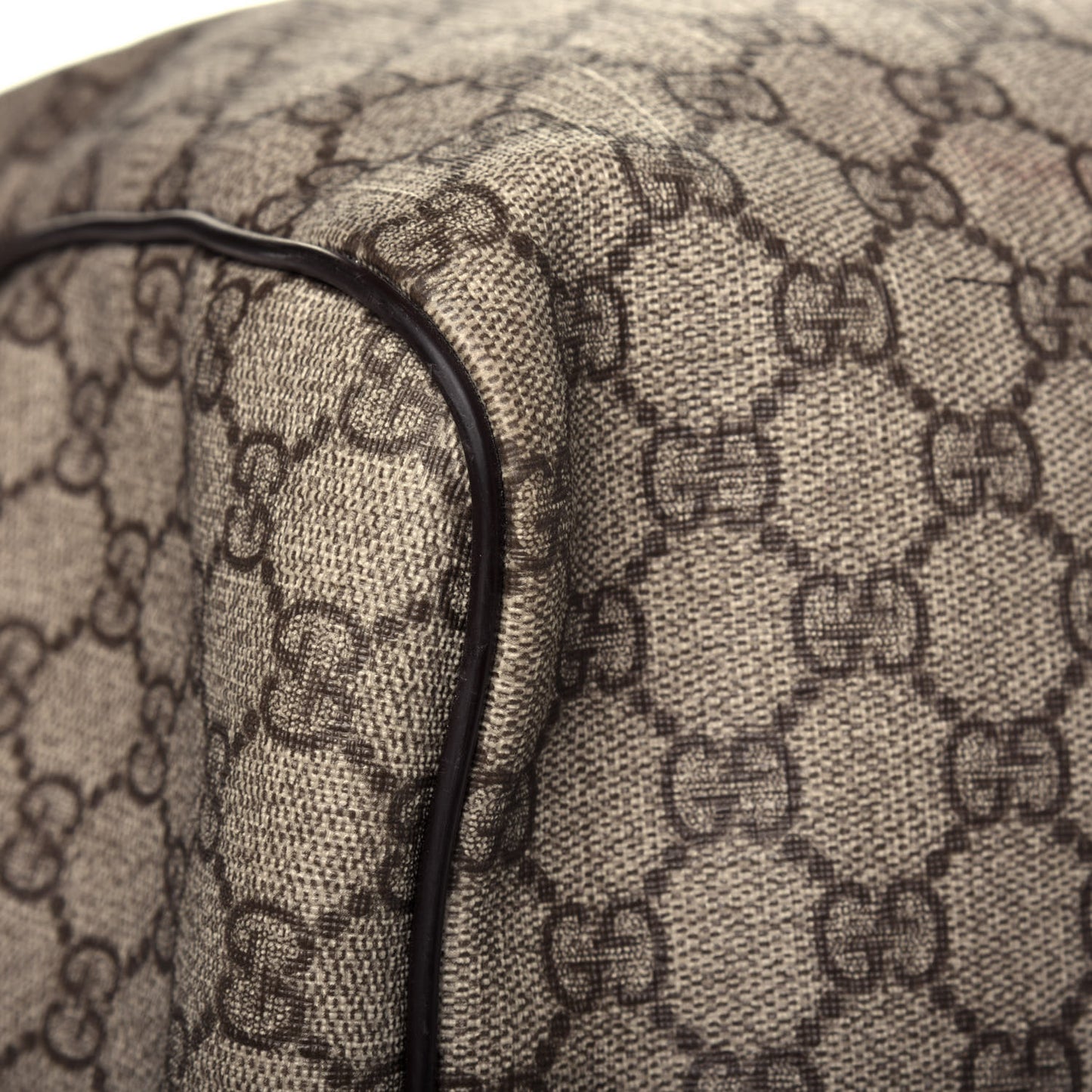 GG Plus Monogram Large Carry On Duffle Bag Brown