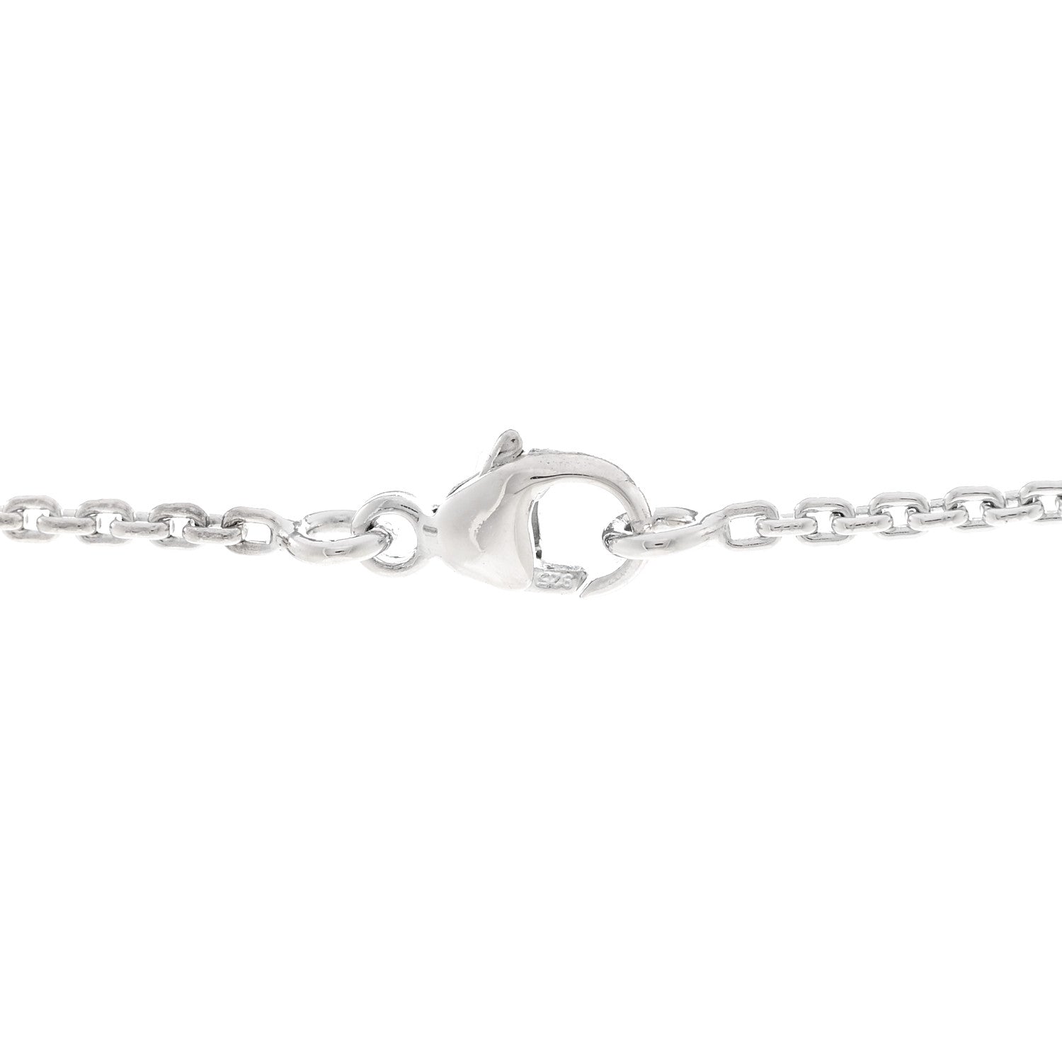Louis Vuitton Sterling Silver Lockit Necklace 4 of 6