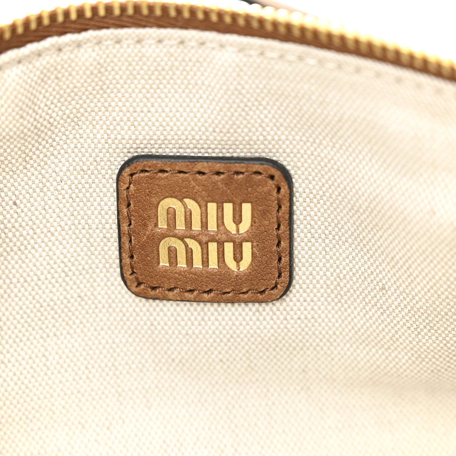 Miu Miu Nappa Aviator Mini Pouch Rovere 6 of 9