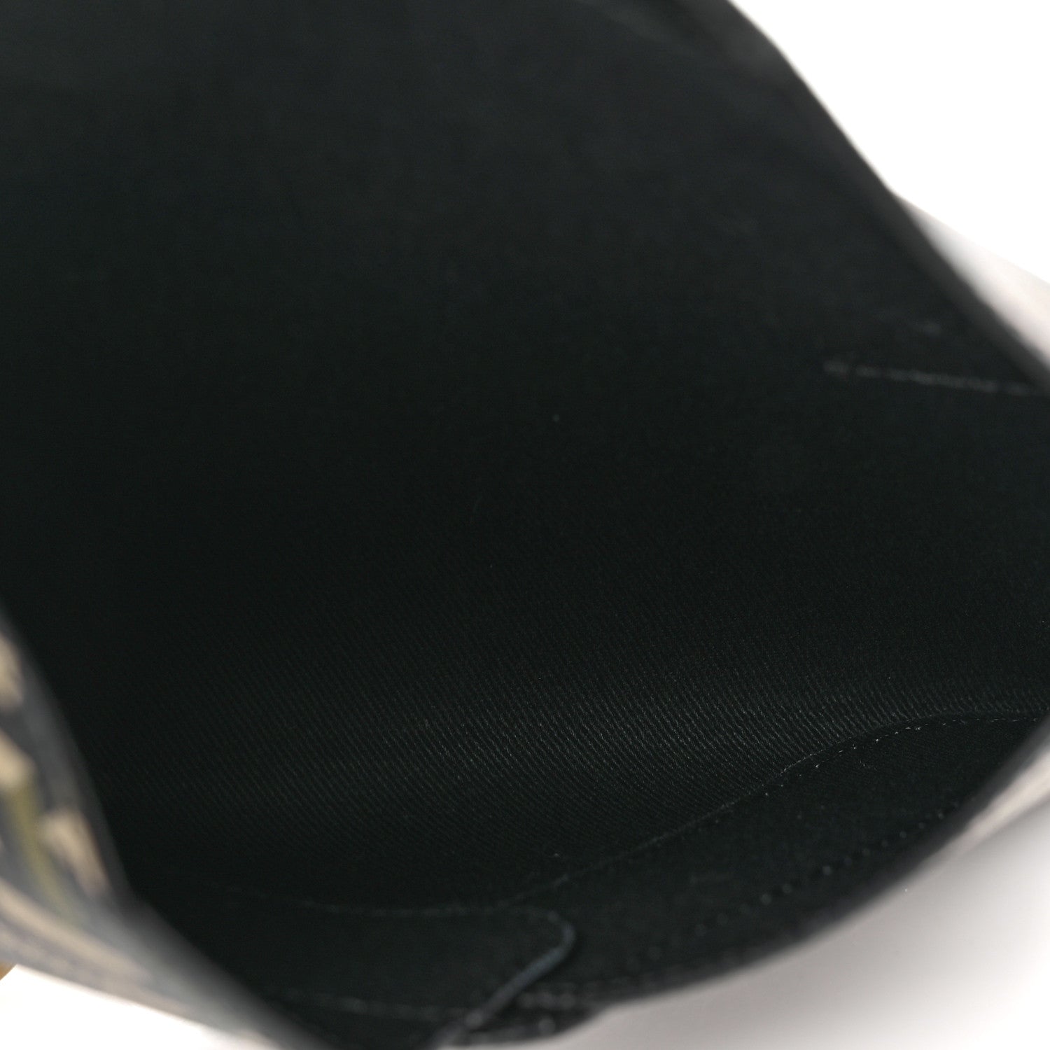 Versace Coated Canvas Calfskin LA Greca Envelope Pouch Black Green Beige 5 of 6