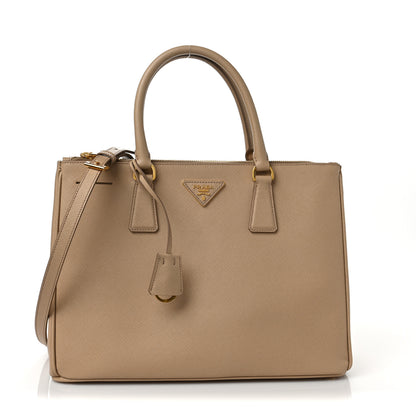 Prada Saffiano Medium Galleria Double Zip Tote Sabbia 1 of 12