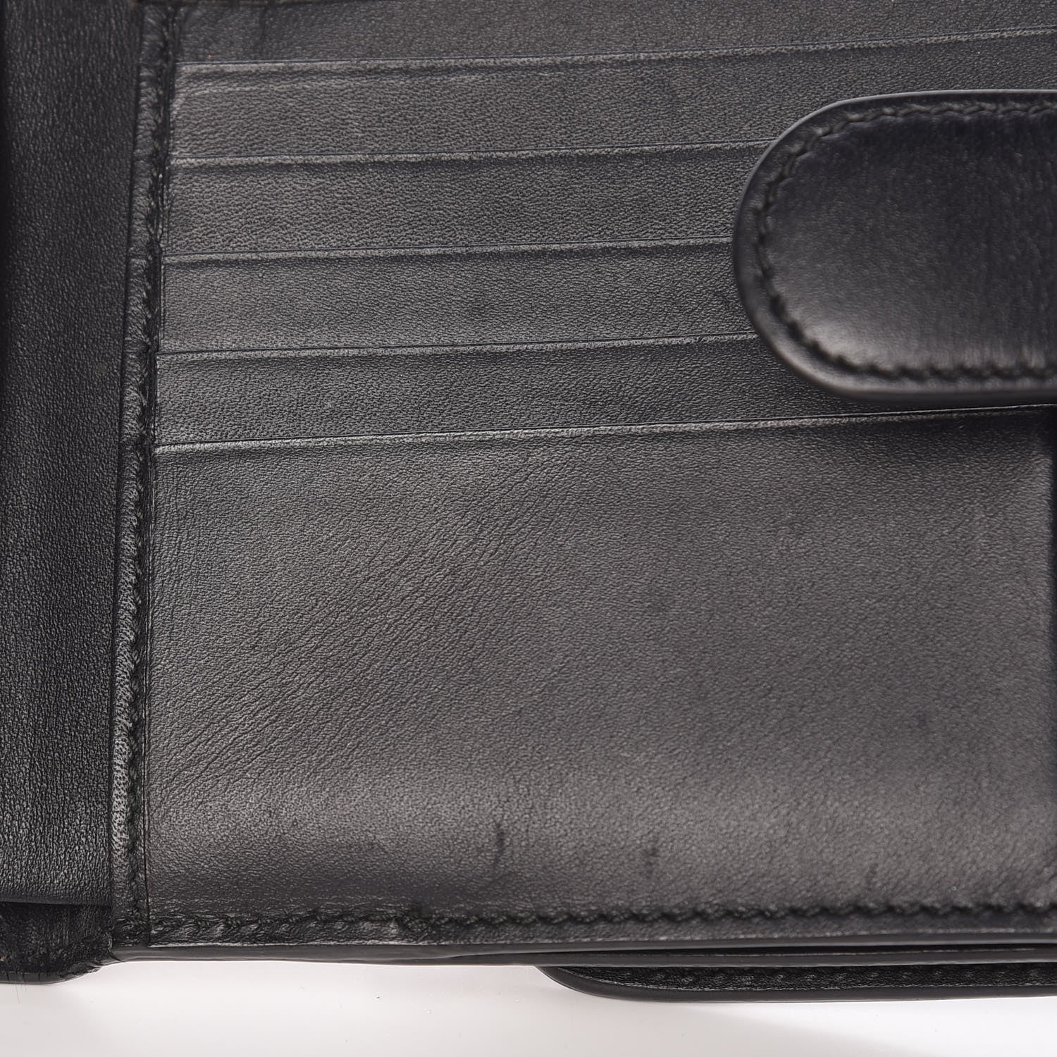Gucci GG Supreme Monogram Pearl Studded French Wallet Black 10 of 13