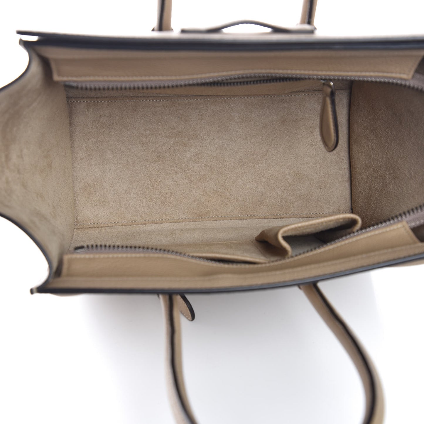 Drummed Calfskin Micro Luggage Dune
