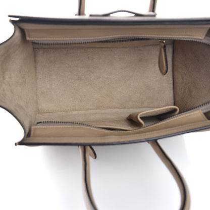 Celine Drummed Calfskin Micro Luggage Dune 7 of 13