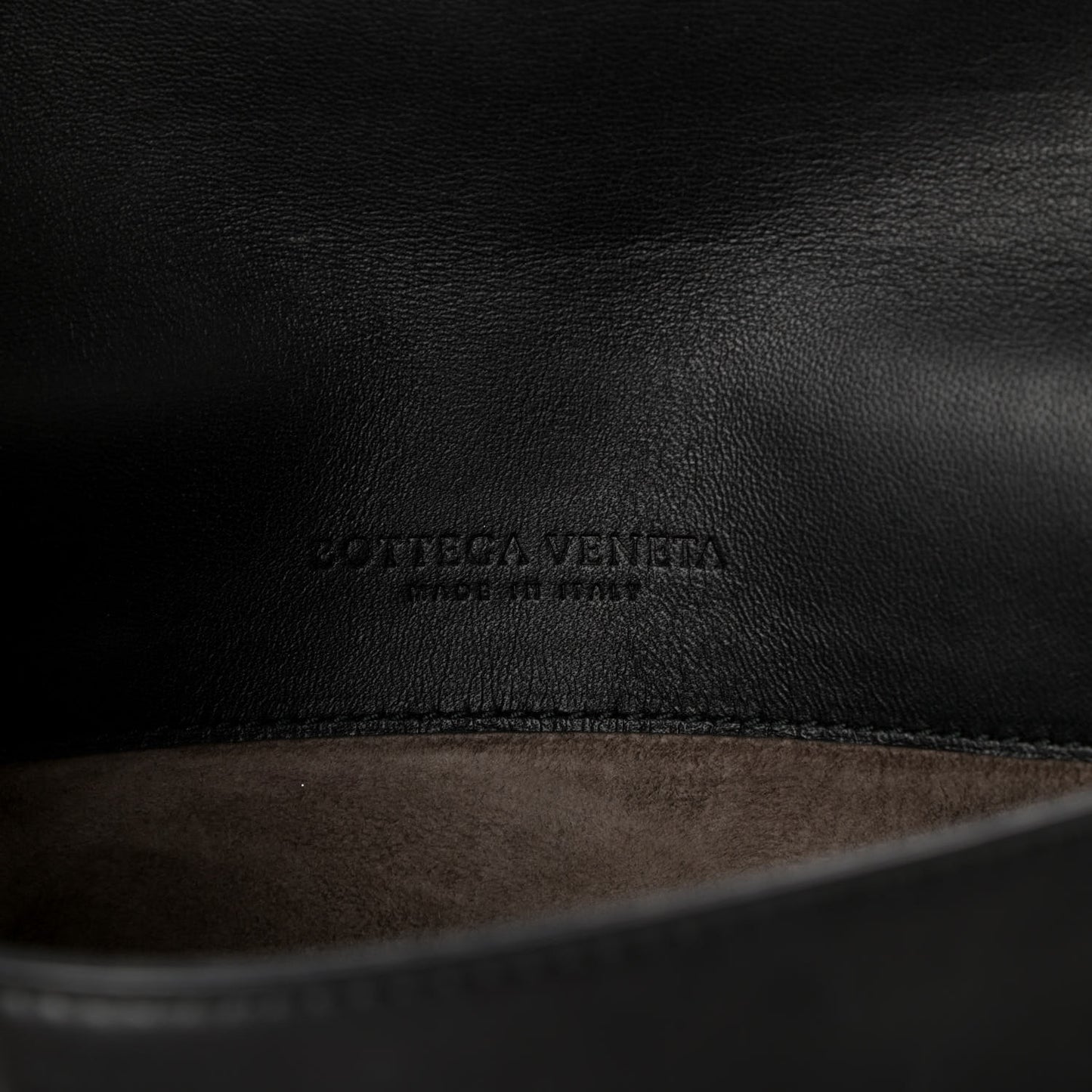 Nappa Micro Intreccio Shoulder Bag Black