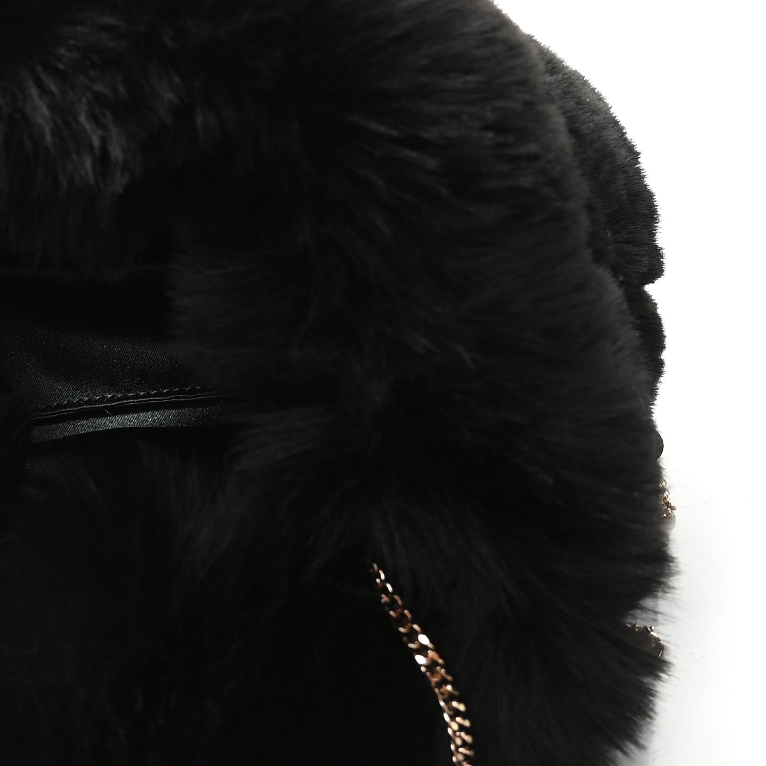 Jimmy Choo Faux Fur Bucket Bag Black 4 of 9
