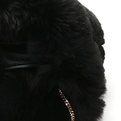 Jimmy Choo Faux Fur Bucket Bag Black 4 of 9