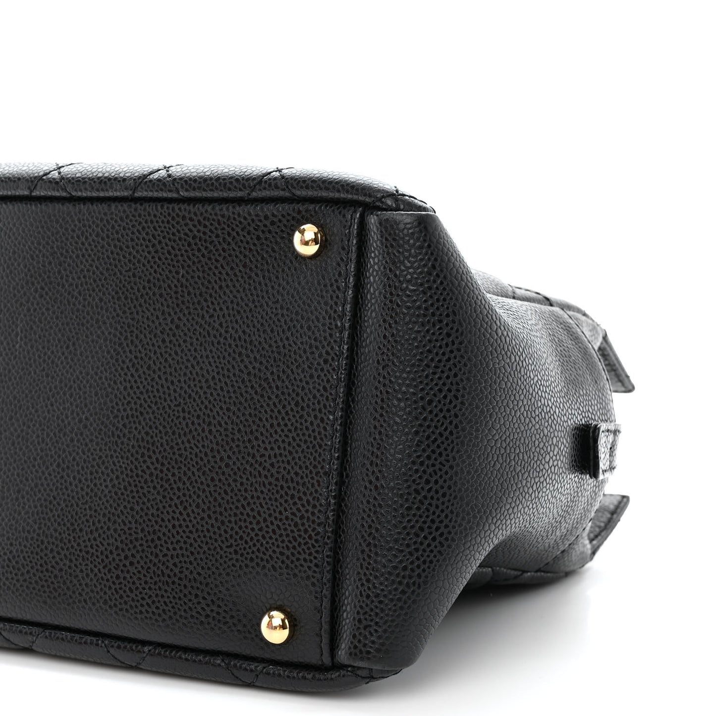 Caviar Quilted Petit Timeless Tote PTT Black