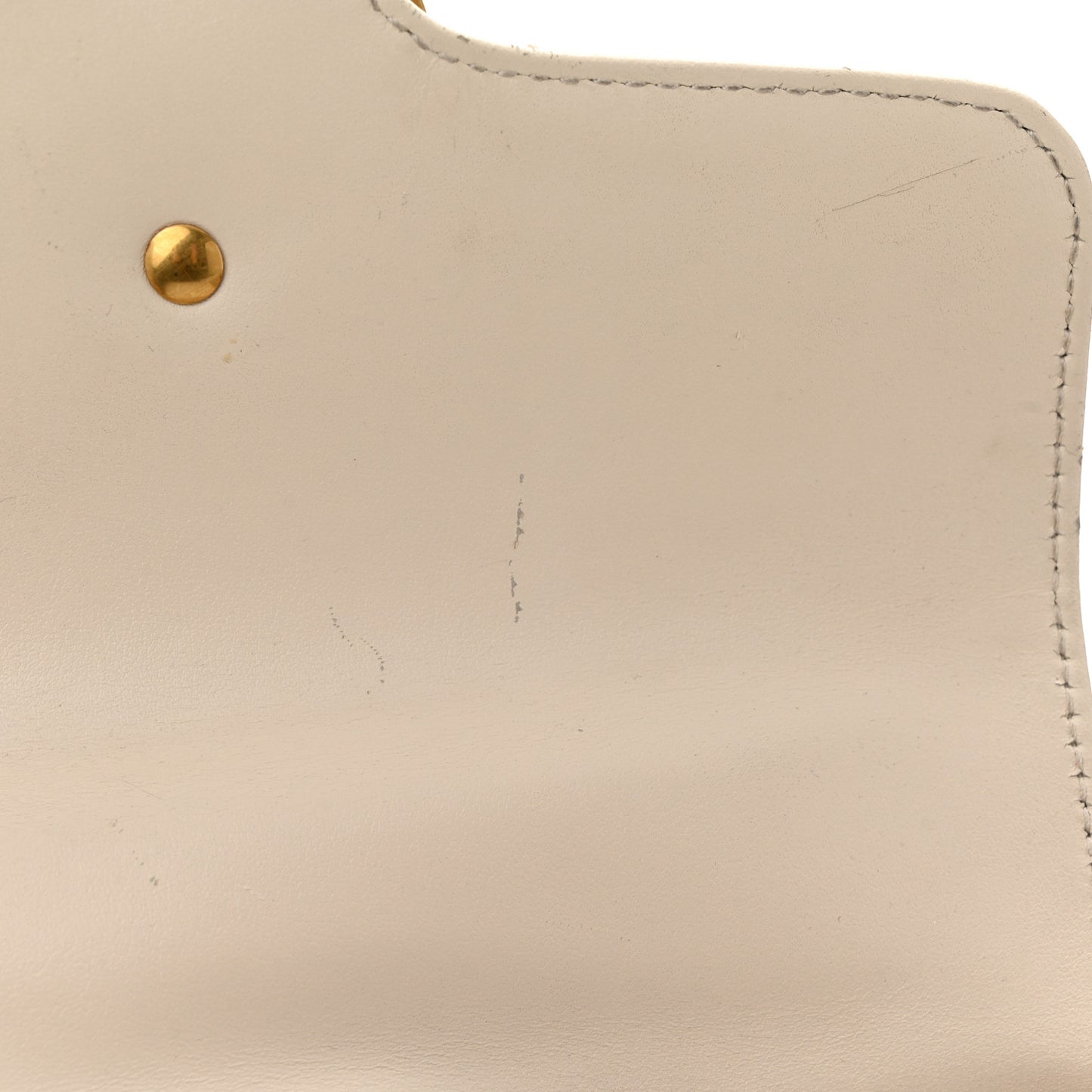 Calfskin Matelasse Mini GG Marmont Top Handle Shoulder Bag White