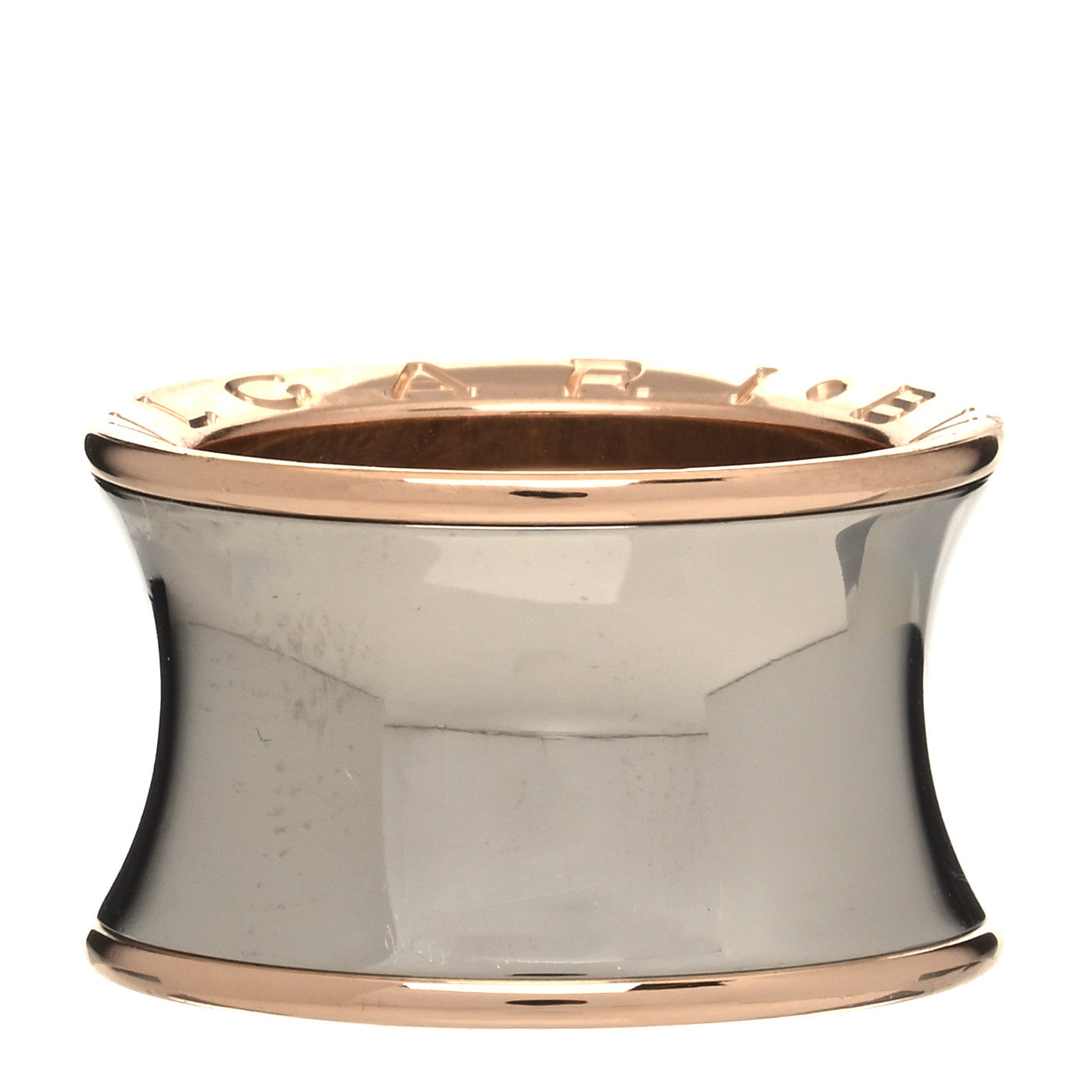 Stainless Steel 18K Rose Gold Anish Kapoor B.Zero1 Ring 50 5.25