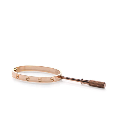 Cartier 18K Pink Gold LOVE Bracelet 15 3 of 6
