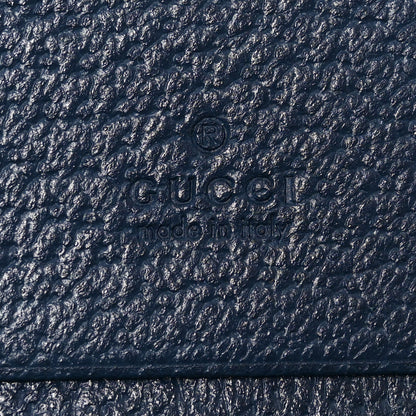 Gucci Textured Calfskin Web Ophidia Card Case Blue Agata 6 of 8