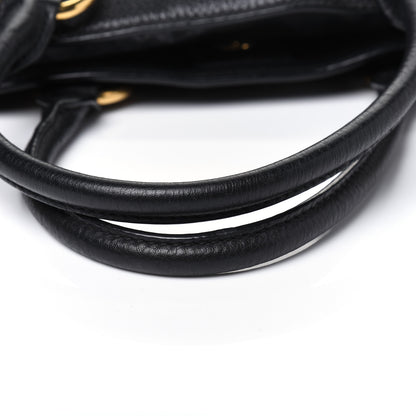 Prada Vitello Daino Side Zip Tote Black 22 of 25