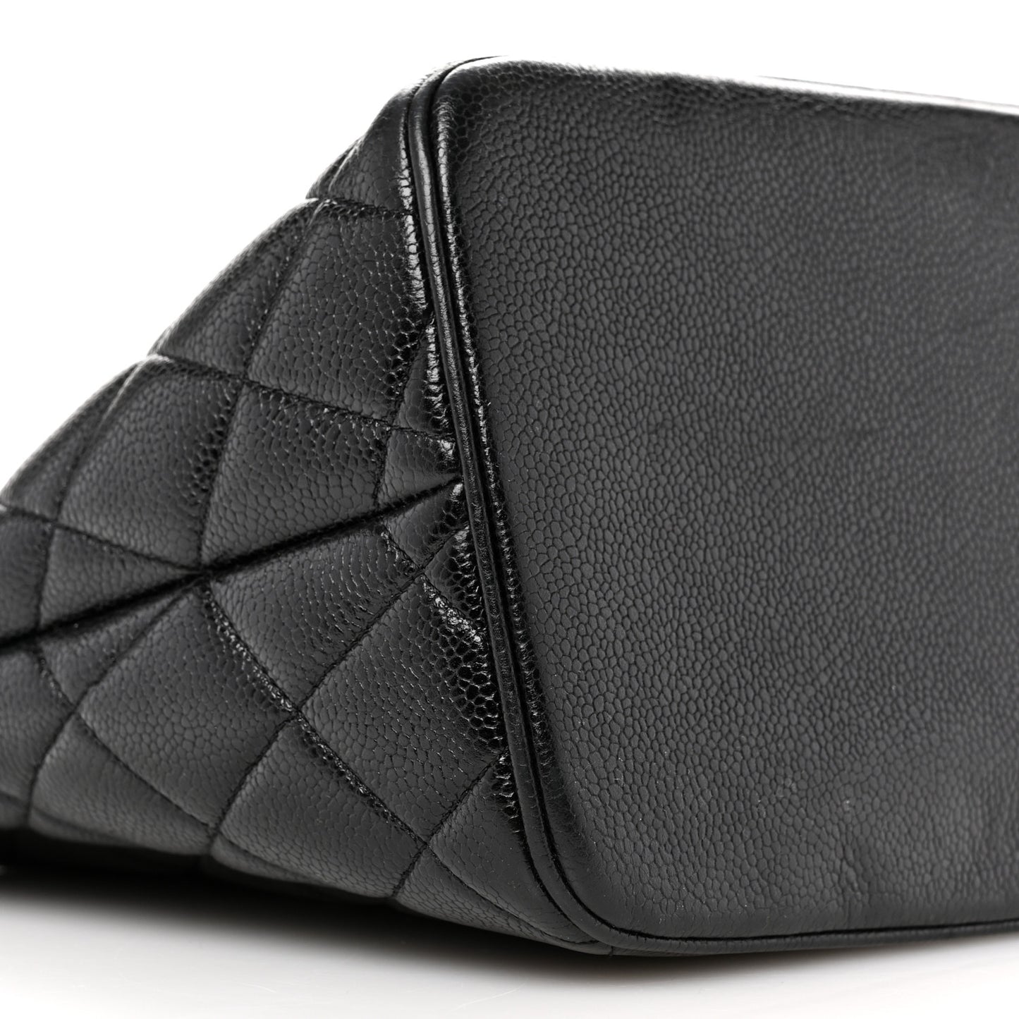 Caviar Quilted Medallion Tote Black